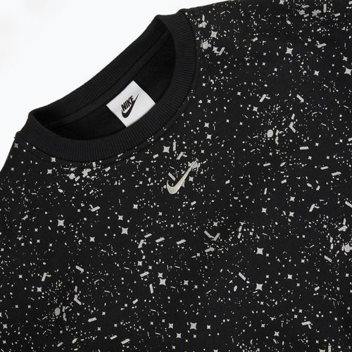 Hoodie Sweatshirt Kinder Nike Sportswear Club Fleece black / metallic silver