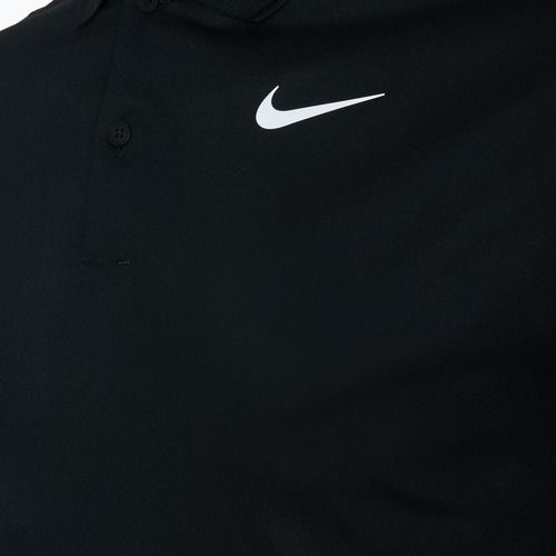 Herren Nike Court Dri-Fit Tennis-T-Shirt schwarz/weiß