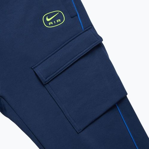 Hosen Herren Nike Air Fleece Cargo midnight navy/ volt
