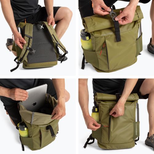 Städtischer Rucksack KADVA Companion 20 l khaki