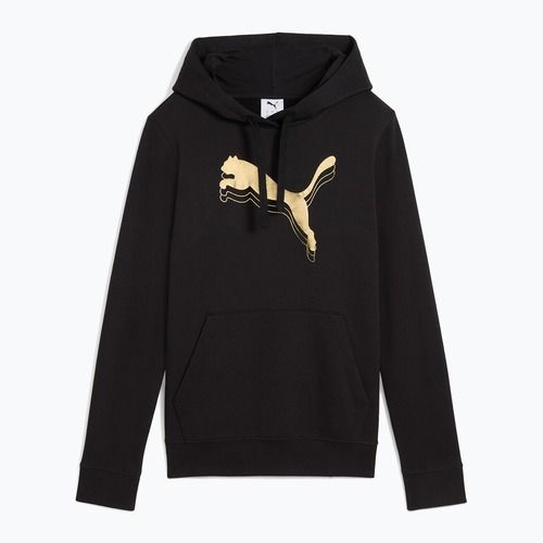 Hoodie Sweatshirt Damen PUMA  ESS Metalic Hoodie TR puma black/metallic gold