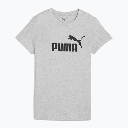 Shirt Damen PUMA ESS No. 1 Logo Tee Light Gray Heather