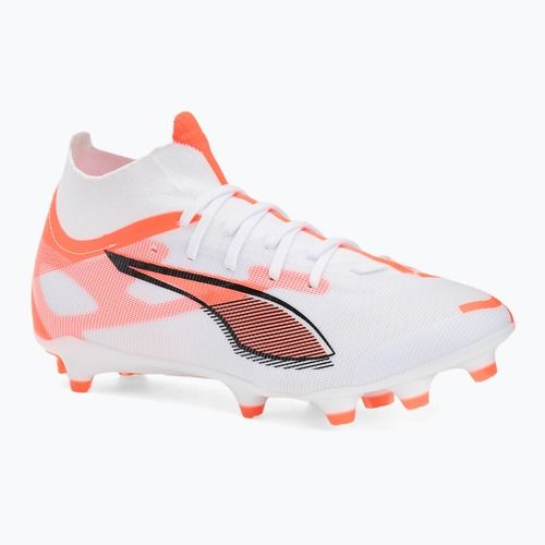 Fußballschuhe Herren PUMA Ultra 5 Match+ FG/AG puma white/puma black/glowing red