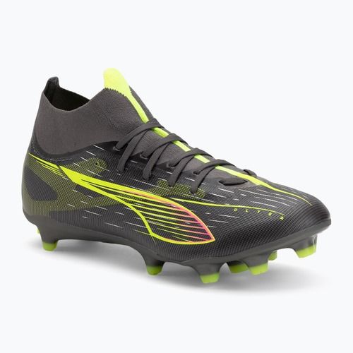 Fußballschuhe Herren PUMA Ultra 5 Match+ FG/AG matte aged silver/yellow alert/puma aged silver