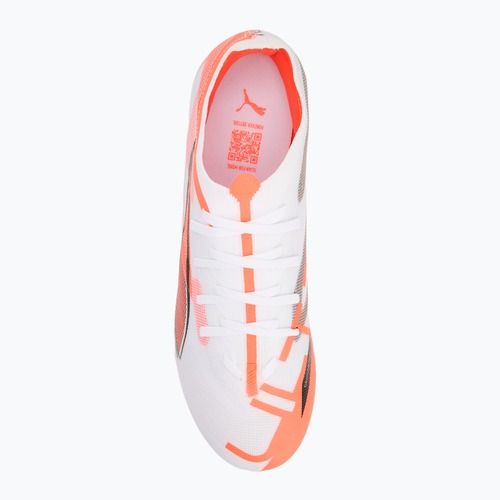 Fußballschuhe Herren PUMA Ultra 5 Match FG/AG puma white/puma black/glowing red