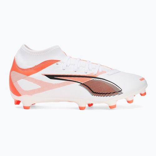 Fußballschuhe Herren PUMA Ultra 5 Play+ FG/AG puma white/puma black/glowing red