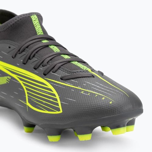 Fußballschuhe Herren PUMA Ultra 5 Play+ FG/AG matte aged silver/yellow alert/puma aged silver