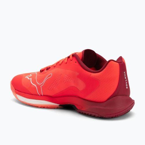 PUMA Vantage Nitro Handballschuhe leuchtend rot / puma weiß / dunkelkarminrot / puma schwarz