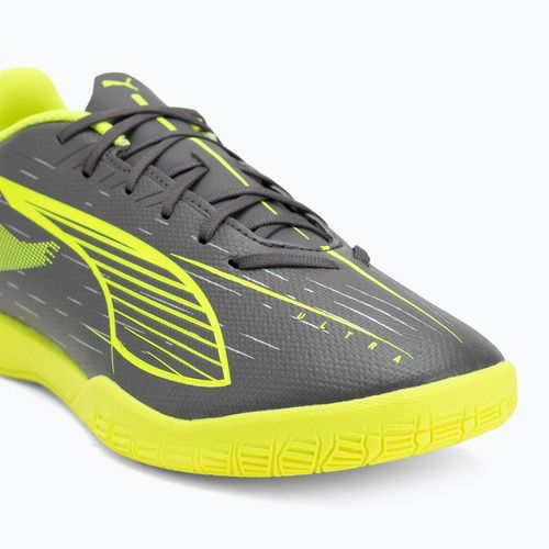 Fußballschuhe Herren PUMA Ultra 5 Play IT matte aged silver/yellow alert/puma aged silver
