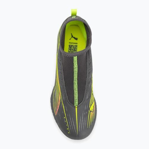 Fußballschuhe Kinder PUMA Ultra 5 Match+ LL TT + Mid Jr matte aged silver/yellow alert/puma aged silver