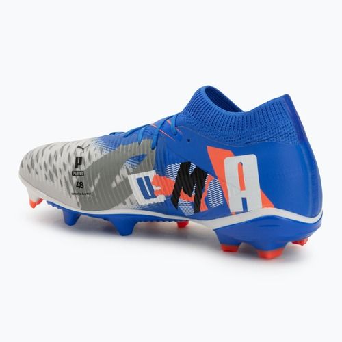 Fußballschuhe Herren PUMA Future 8 Match Forever FG/AG white/ultra blue/feather gray/puma black/glowing red