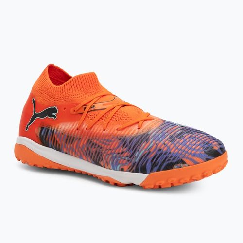 Fußballschuhe Kinder PUMA Future 8 Match Creativity TT orange poppy/black/dark amethyst/electric peppermint