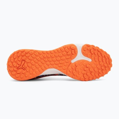 Fußballschuhe Kinder PUMA Future 8 Match Creativity TT orange poppy/black/dark amethyst/electric peppermint
