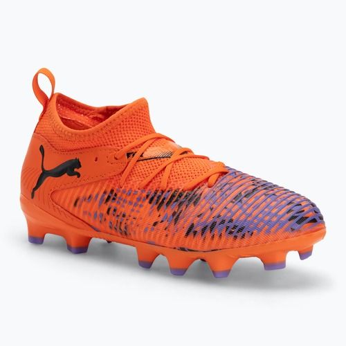 Fußballschuhe Kinder PUMA Future 8 Match Creativity FG/AG Jr orange poppy/puma black/dark amethyst