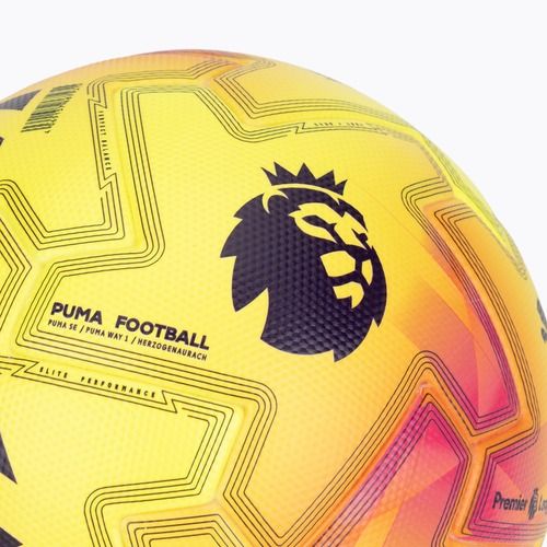 PUMA Orbita Ultimate PL Lights FIFA Qualität fluo gelb/multicolor Fußball Größe 5