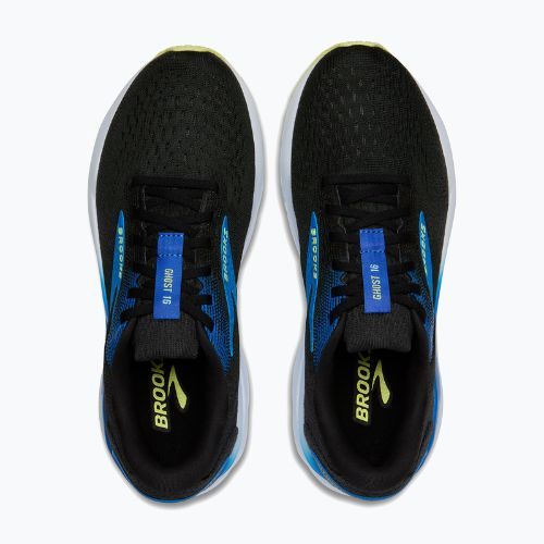Laufschuhe Herren Brooks Ghost 16 black/cobalt/neo yellow
