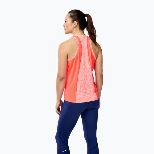 Lauf Tank Top Damen Brooks Sprint Free Tank 3.0 neo cayenne speedscape