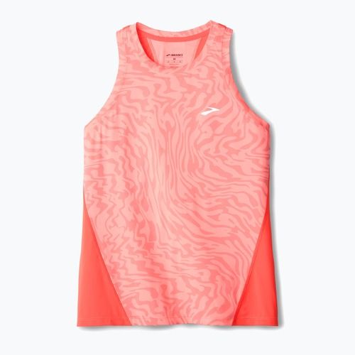 Lauf Tank Top Damen Brooks Sprint Free Tank 3.0 neo cayenne speedscape