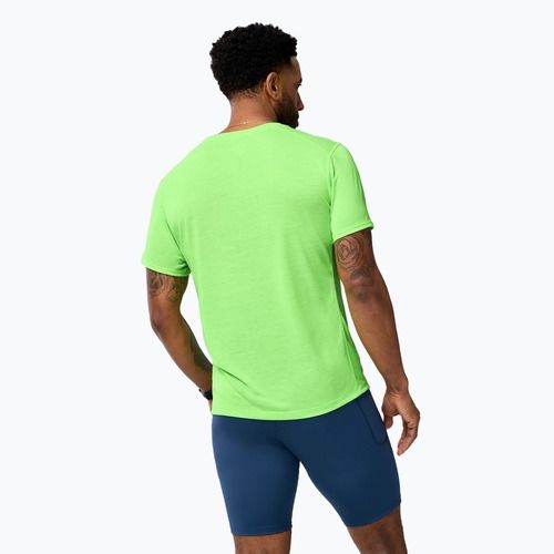 Laufshirt Herren Brooks Distance 3.0 neo limeade/brooks logo
