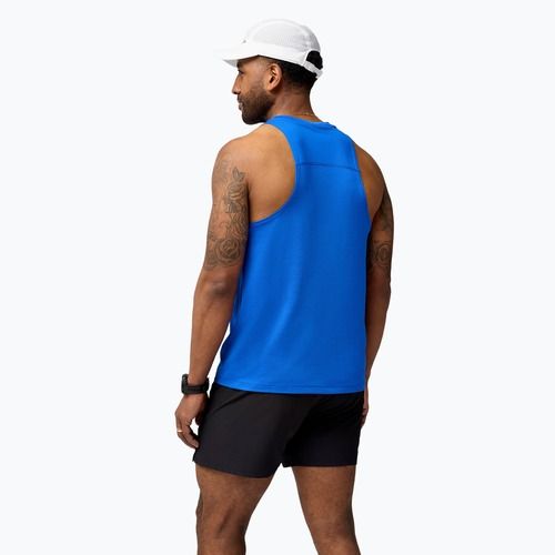 Lauf Tank Top Herren Brooks Atmosphere Singlet 3.0 neo blue