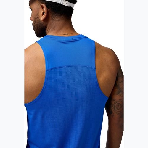 Lauf Tank Top Herren Brooks Atmosphere Singlet 3.0 neo blue