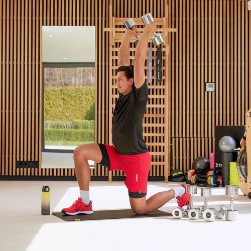 Verchromte Hanteln XTREXO 2x12 kg Silber