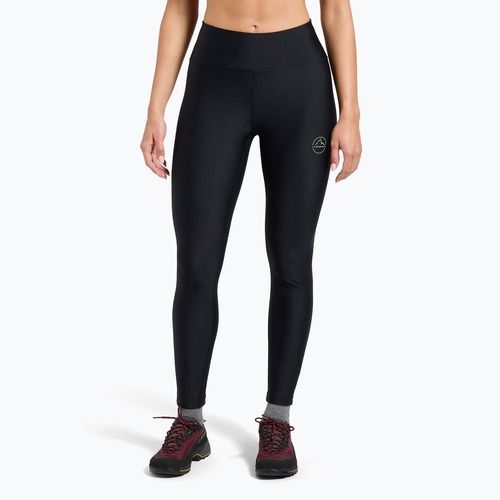 Damen Kletterleggings La Sportiva Aerial schwarz / aspengrün