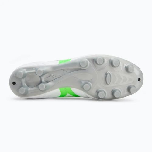 Fußballschuhe Herren Mizuno Morelia II Club Md white/neon green/galaxy silver