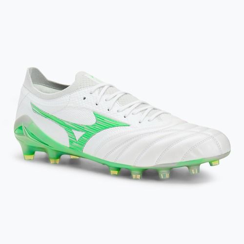 Fußballschuhe Mizuno Morelia Neo IV β Japan Fg white/neon green/cool gray 3c