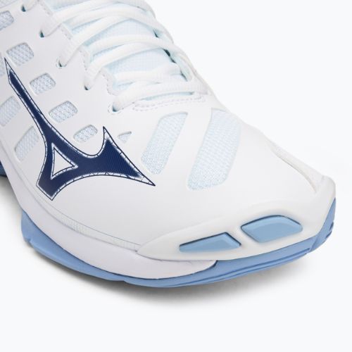 Volleyballschuhe Mizuno Wave Voltage 2 Mid white/bellwether blue/bel air blue