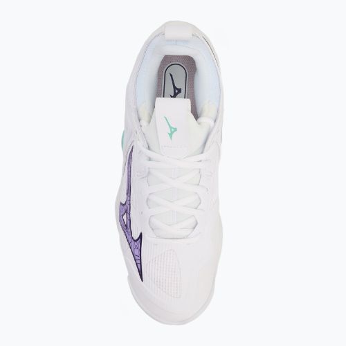 Volleyballschuhe Mizuno Wave Momentum 3 white/violet indigo/camellia rose