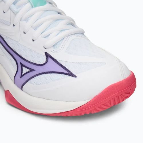 Volleyballschuhe Kinder Mizuno Lightning Star Z7 white/violet indigo/camellia rose