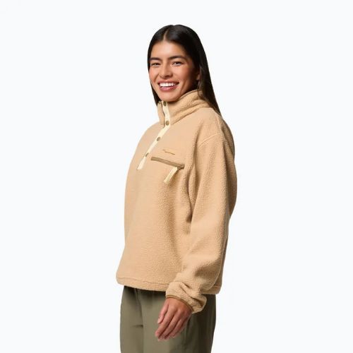 Fleece Sweatshirt Damen Columbia Helvetia II Cropped Half Snap Fleece canoe