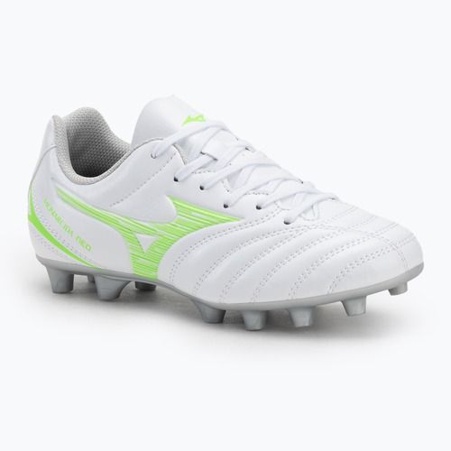 Fußballschuhe Kinder Mizuno Monarcida Neo III Select Jr Md white/neon green