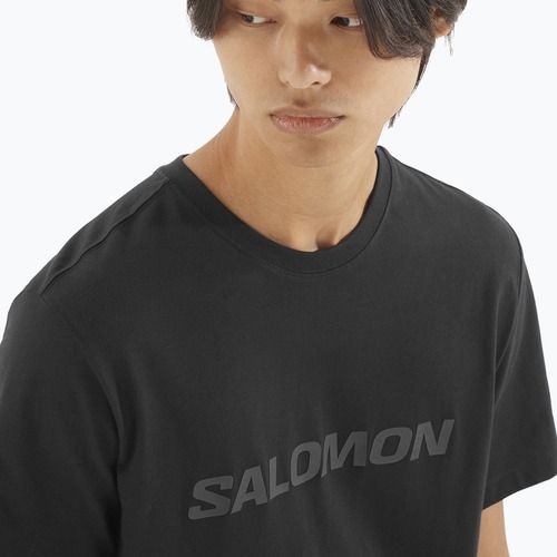 Shirt Herren Salomon Big Logo Tee deep black