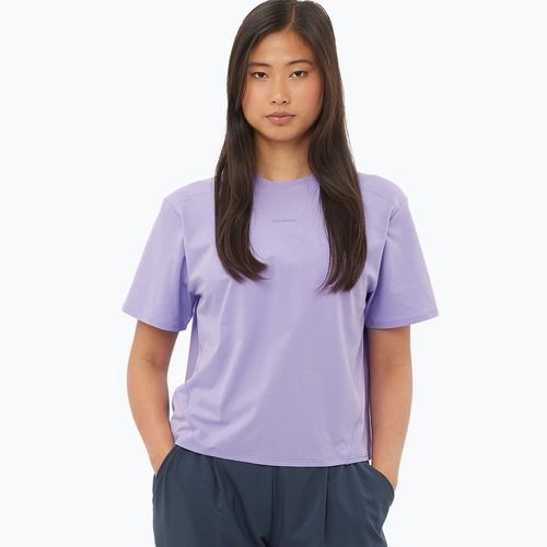 Damen Salomon Trackline T-shirt SS violett tulip