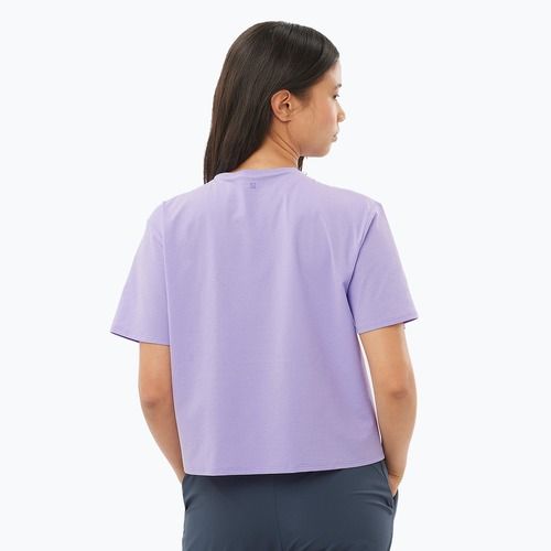 Damen Salomon Trackline T-shirt SS violett tulip
