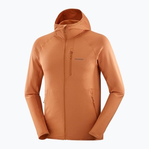 Herren Salomon Sntial Lightwarm Hybrid sierra trekking Sweatshirt