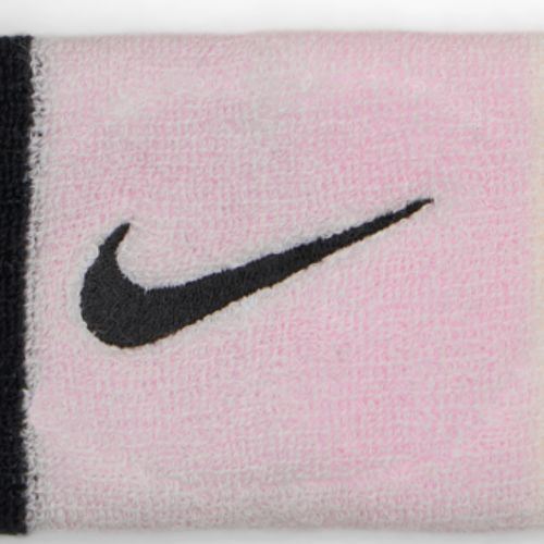 Handgelenk-Band Nike Swoosh Doublewide Wristbands 2 Stk. pink foam/coconut milk/black