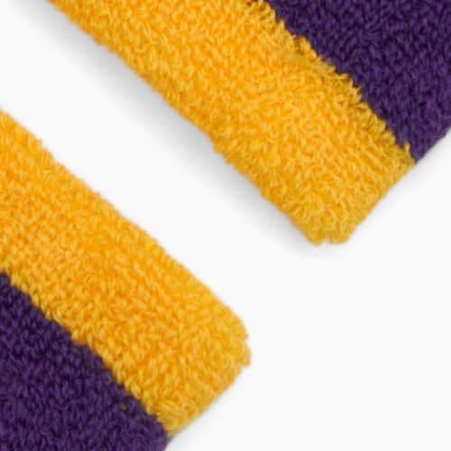 Kopfband Nike Swoosh Wristbands university gold/court purple/university gold