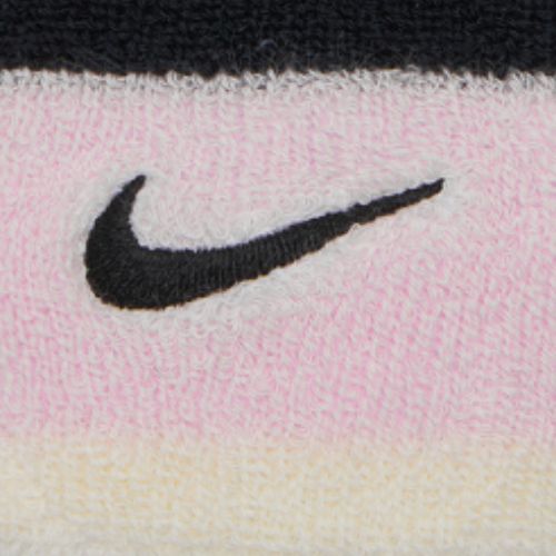 Kopfband Nike Swoosh Wristbands pink foam/coconut milk/black