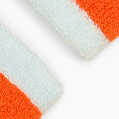 Kopfband Nike Swoosh Wristbands glacier blue/safety orange/glacier blue