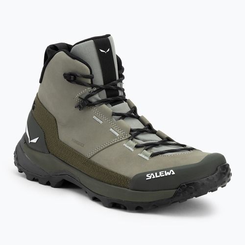Salewa Herren-Trekkingstiefel Puez Leather Mid Ptx shadow / dark olive