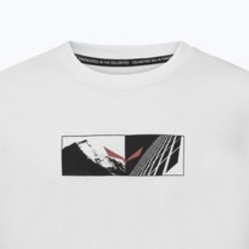Herren Salewa Eagle Hybrid Lose optisches weißes T-shirt