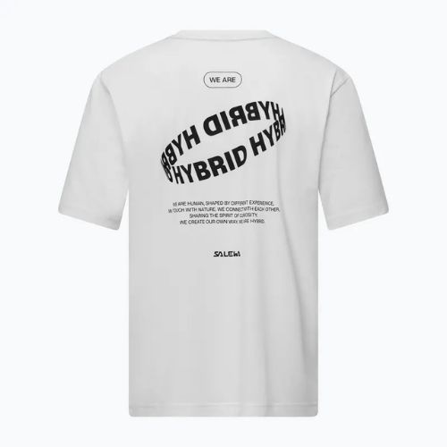 Herren Salewa Eagle Hybrid Lose optisches weißes T-shirt