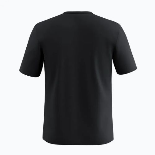 Herren Salewa Eagle Geometrisches T-Shirt schwarz out