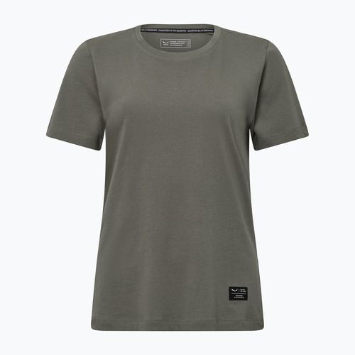 Damen-T-Shirt Salewa Eagle Logo Patch 5A50 verblasst grün