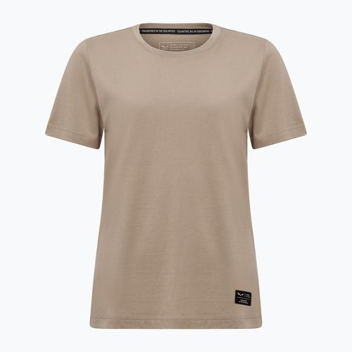 Damen Salewa Eagle Logo Patch 7180 quicksand T-Shirt