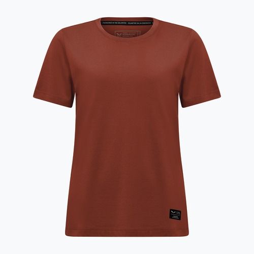 Salewa Damen-T-Shirt Eagle Logo Patch 1980 etruskisch rot