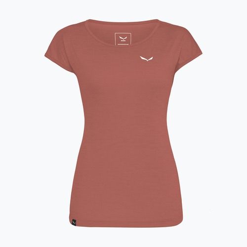 Damen-Trekking-Shirt Salewa Puez Melange Dry etruscan rot melange